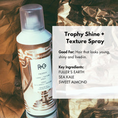 R+Co Trophy brillance naturelle rapide sur tous types de cheveux.