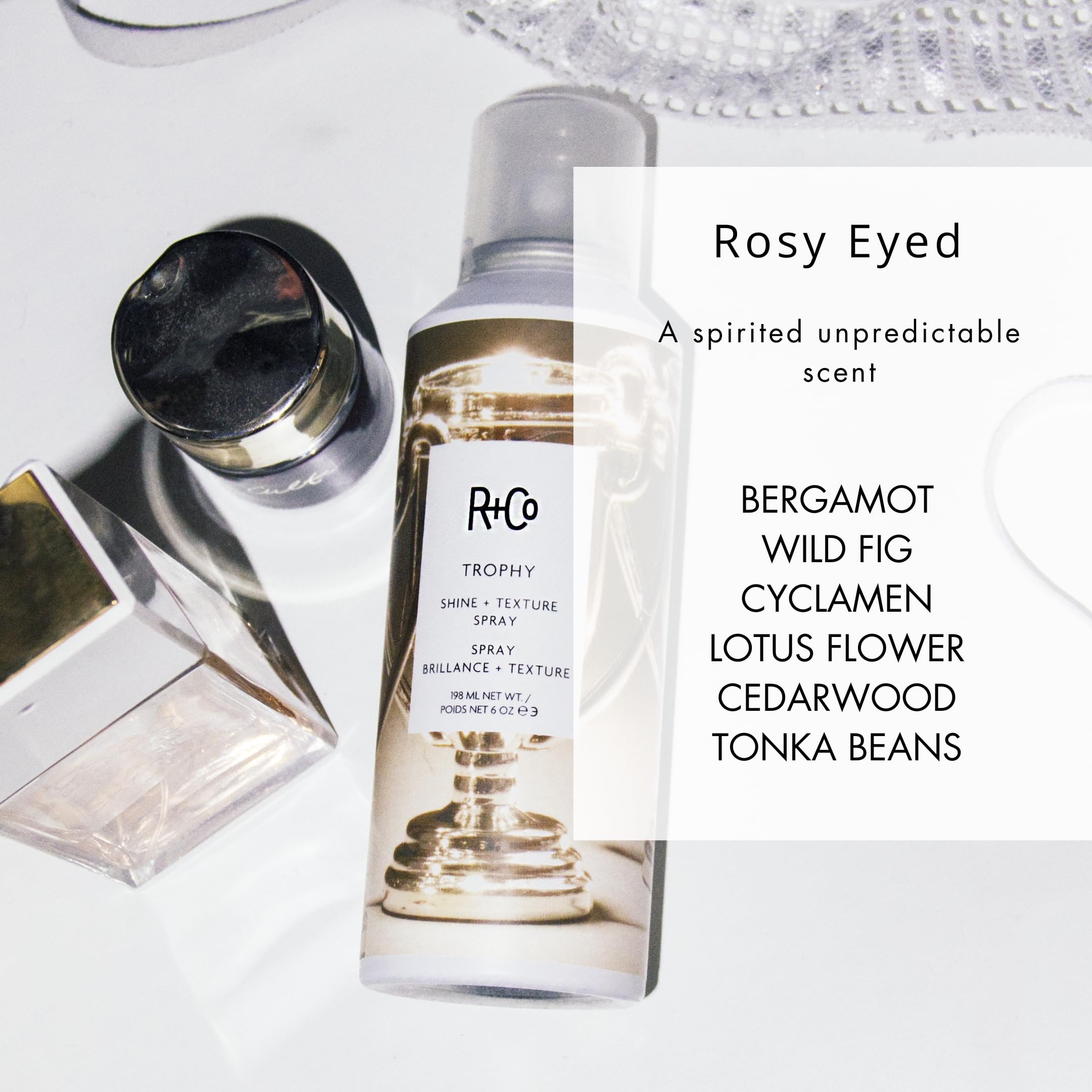 R+Co Trophy brillance sans poids pour cheveux légers.