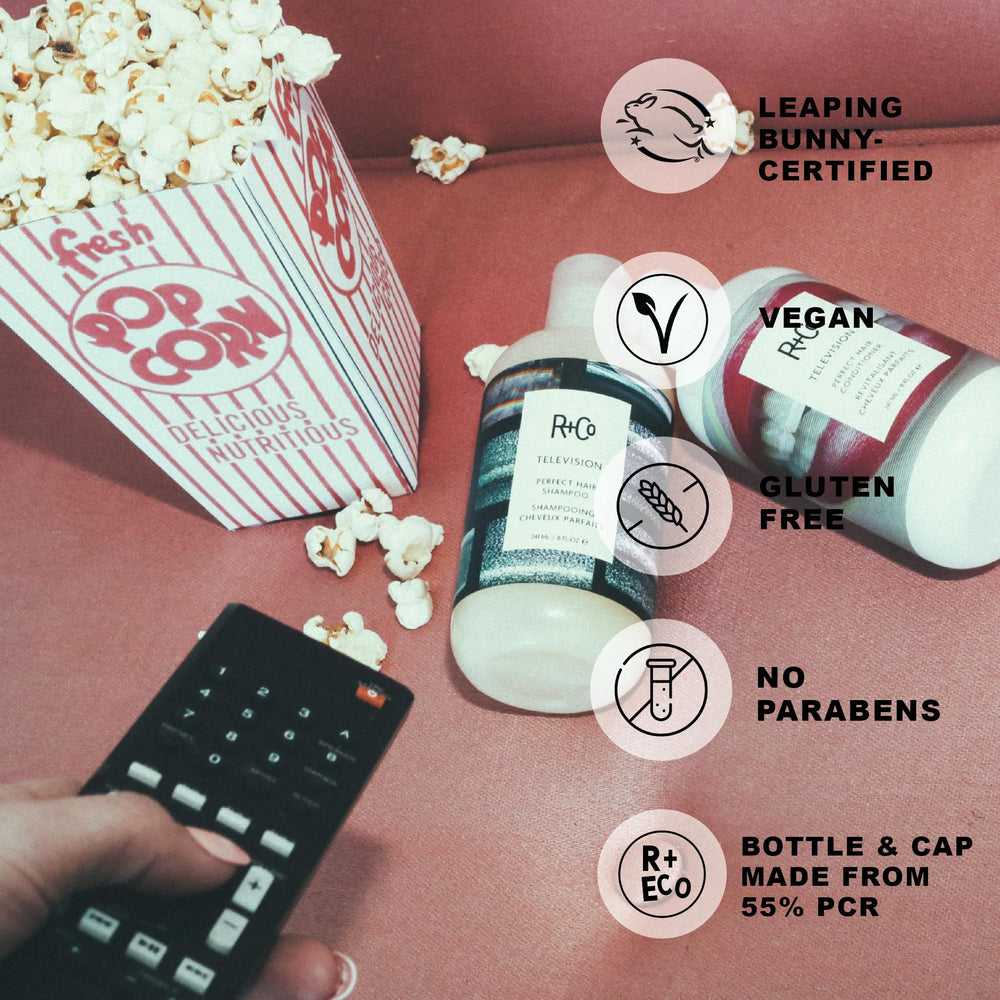 R+Co TV Perfect ensemble voyage, emballage pratique prêt pour les déplacements.