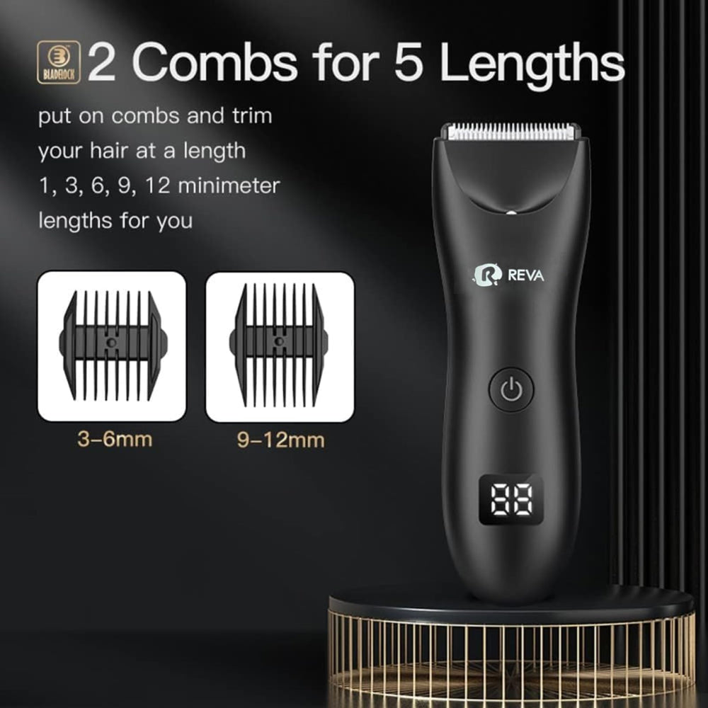 R REVA trimmer avec affichage LED: suivi clair de la batterie et de la charge