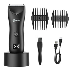 R REVA trimmer avec lame céramique: coupe précise et durable pour visage et cheveux