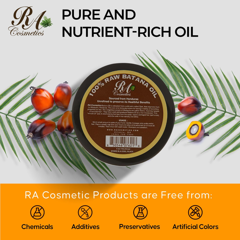 RA COSMETICS Batana Oil — soin à domicile, résultat salon.