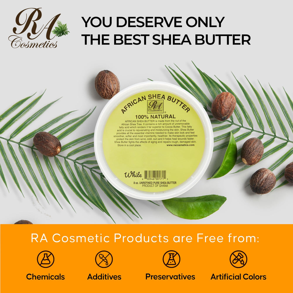 Beurre ivoire RA COSMETICS, douceur naturelle et hydratation durable.