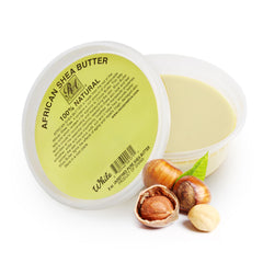 RA COSMETICS Beurre de karité pur Ivory dans un pot, hydratation douce.