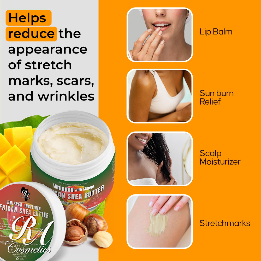 RA COSMETICS Beurre karité mangue hydratant pour peau corporelle