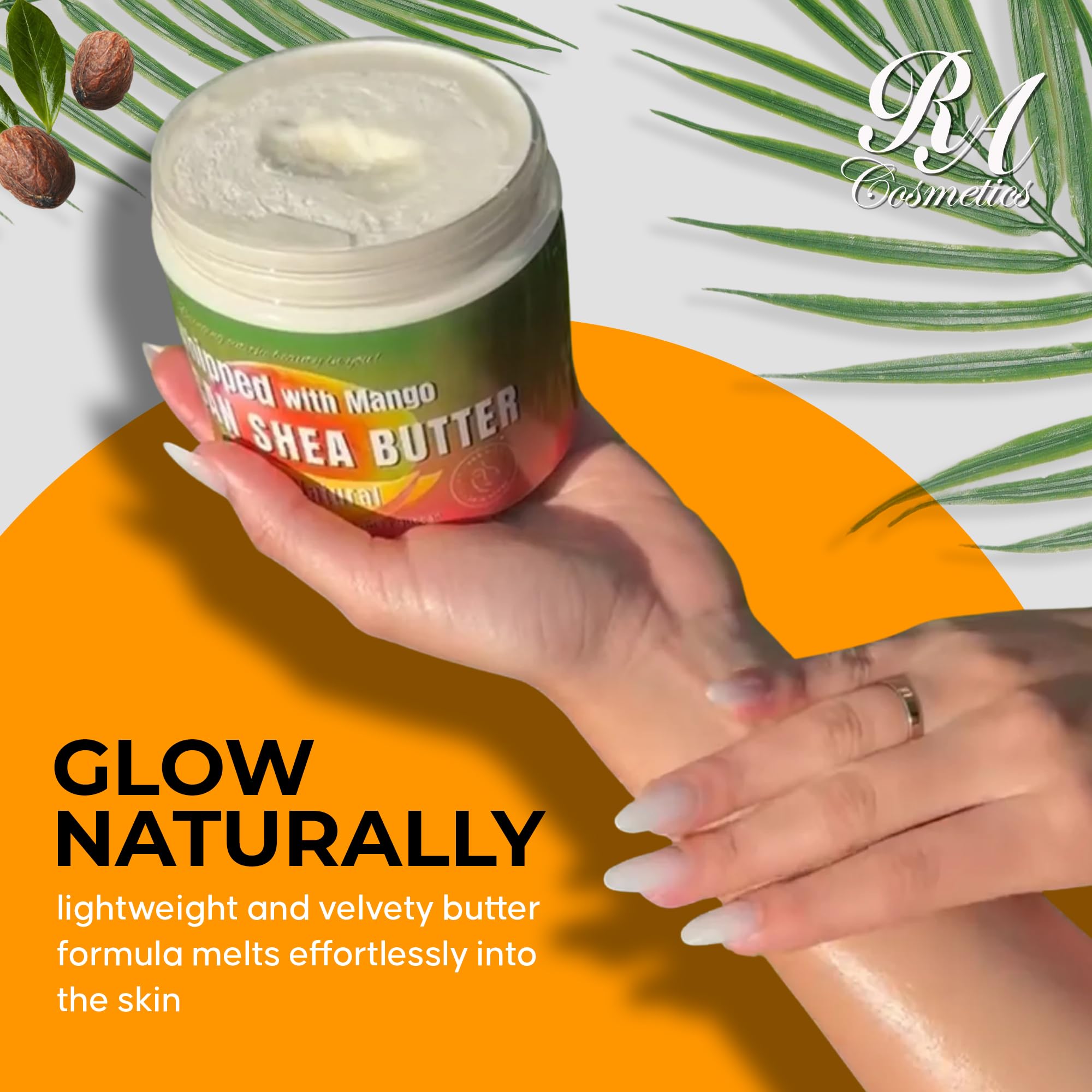 RA COSMETICS Beurre karité mangue soin mains et pieds