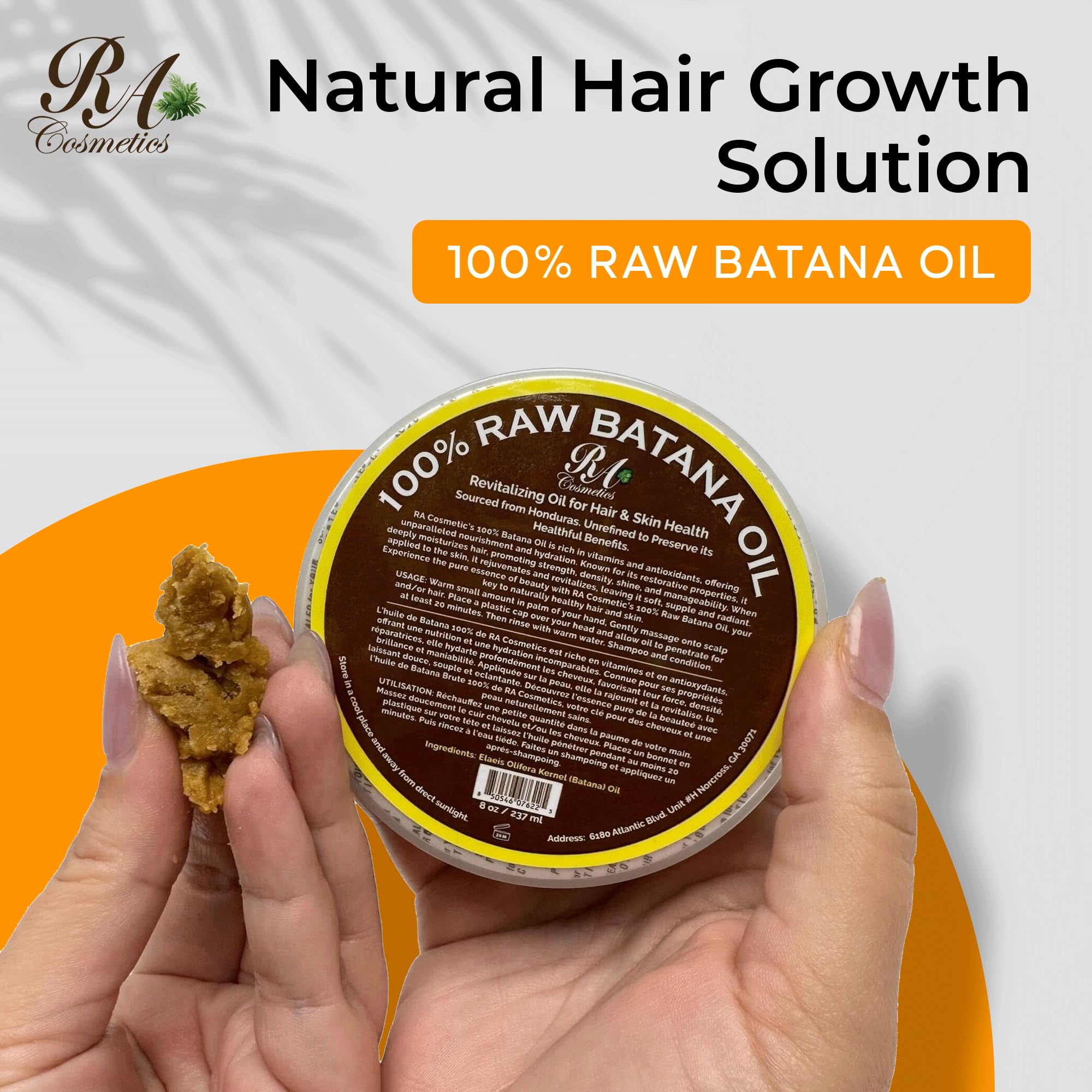 RA COSMETICS Huile Batana – massage du cuir chevelu pour hydratation et détente