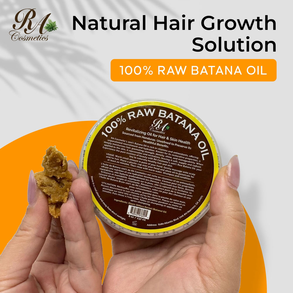 RA COSMETICS huile de Batana — massage cuir chevelu, calme et hydratation