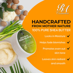 Beurre karité naturel RA COSMETICS nourrit cheveux et peau.