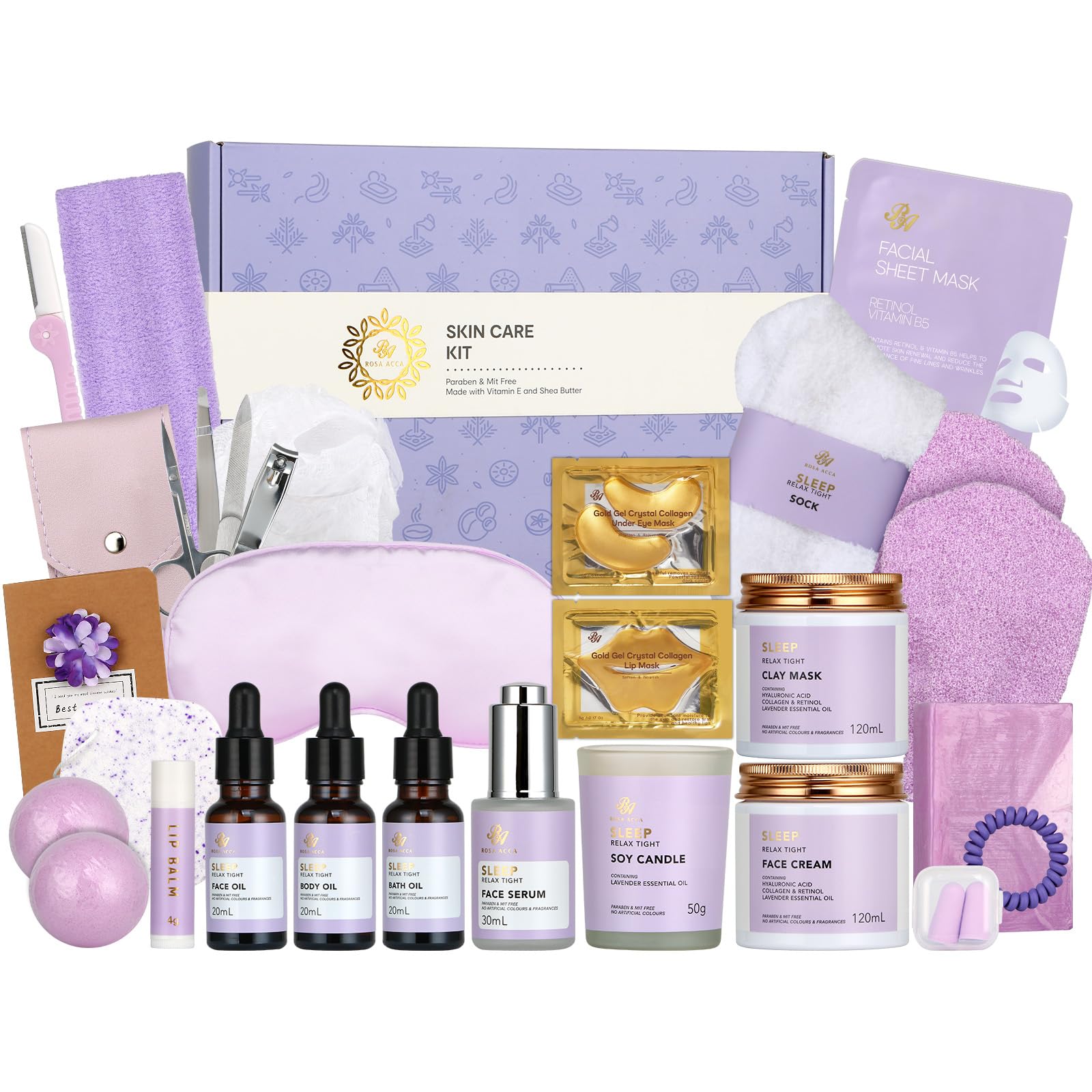 RA ROSA ACCA coffret soin visage pour une routine spa à domicile
