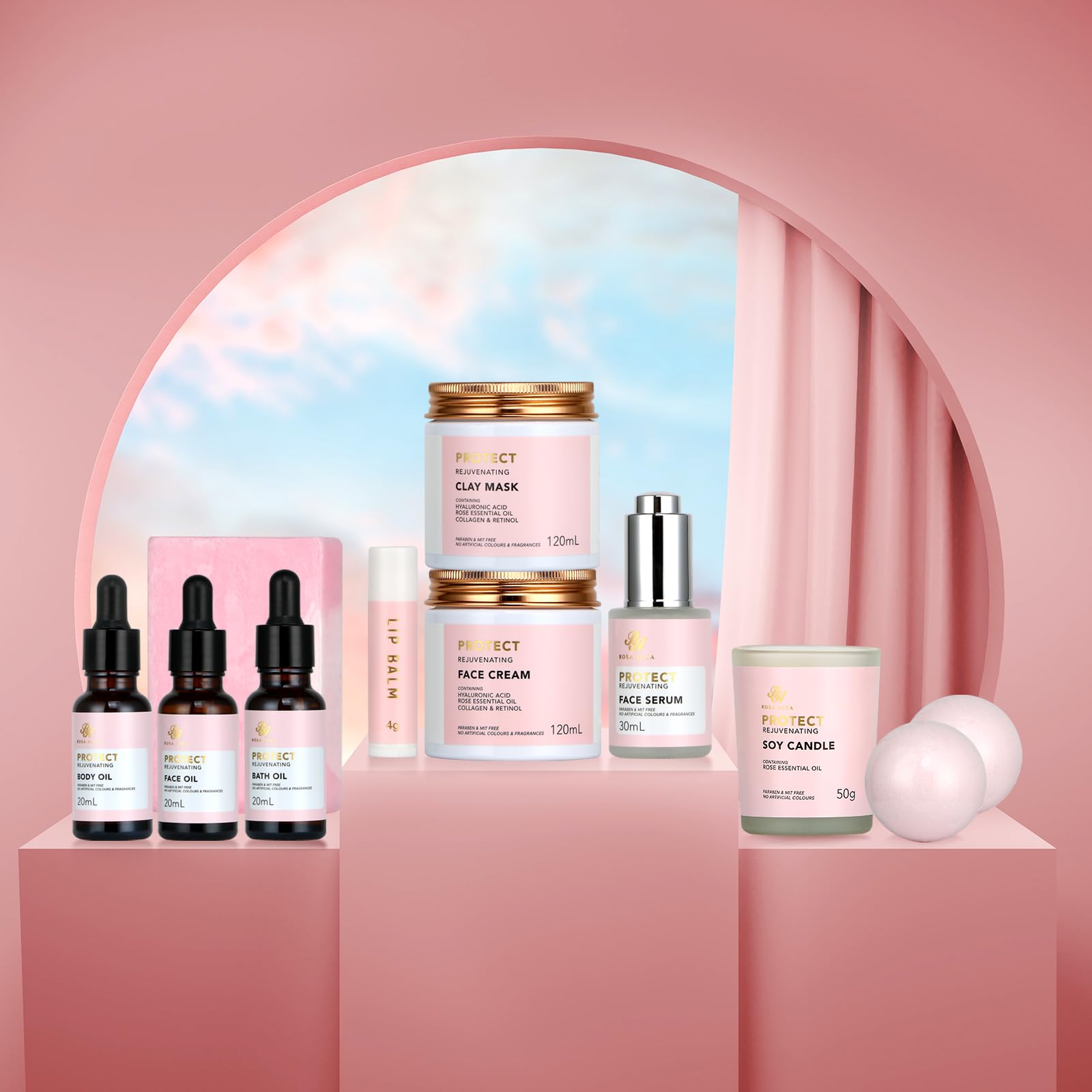 RA ROSA ACCA savon artisanal rose—Nettoyant doux et senteur délicate