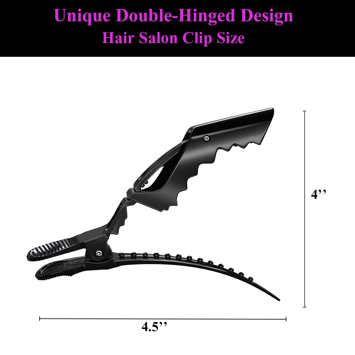 Rabetly clip cheveux dents larges, adaptees a tous types et epaisseurs.
