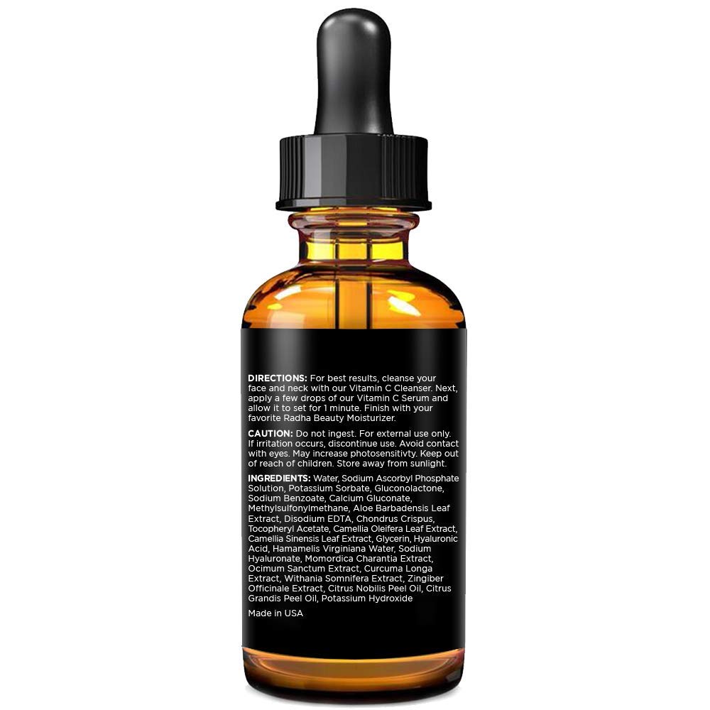 Radha Beauty Sérum arômes mandarine et pamplemousse, expérience sensorielle rafraîchissante