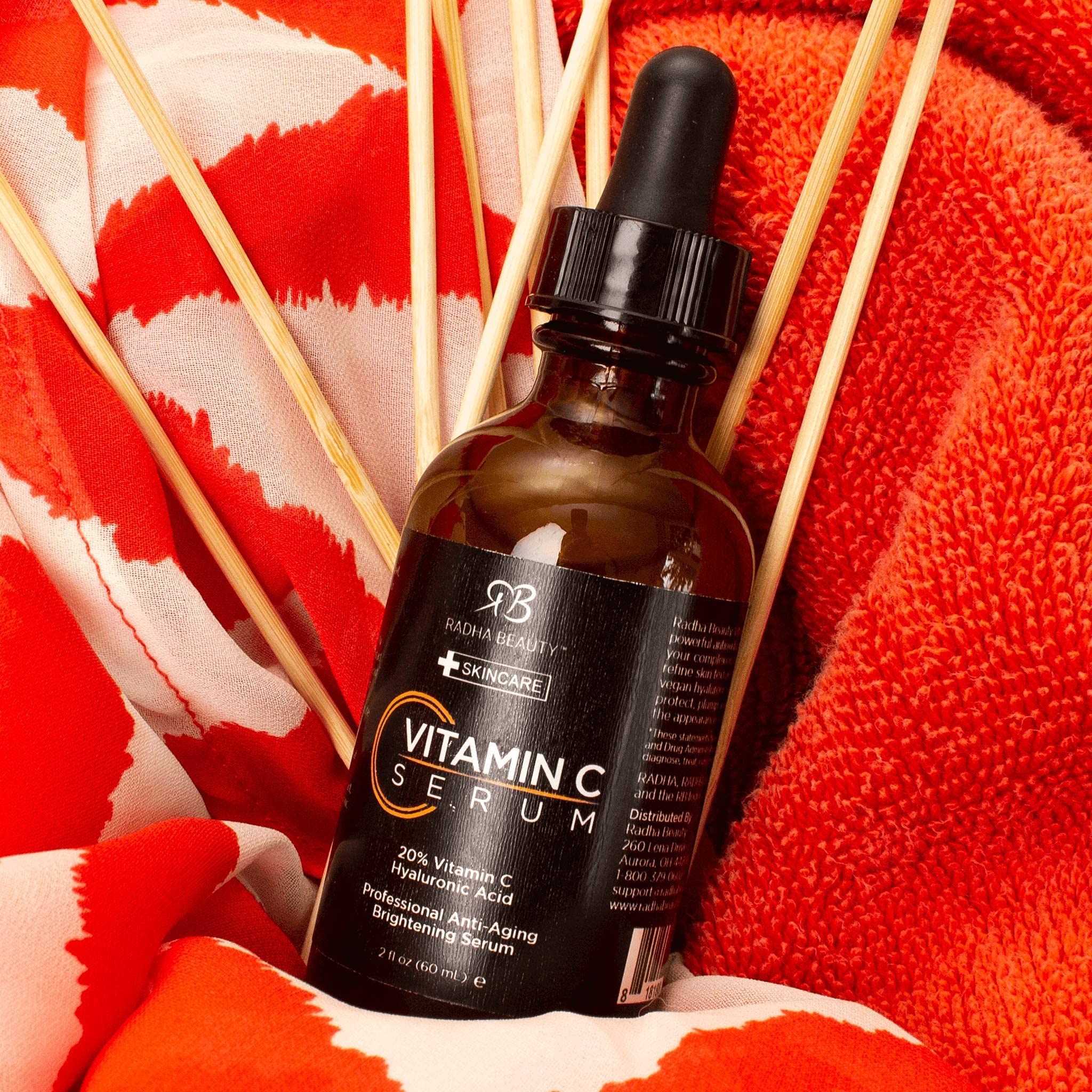Radha Beauty Sérum ginseng indien, soutien à l'elasticité cutanée