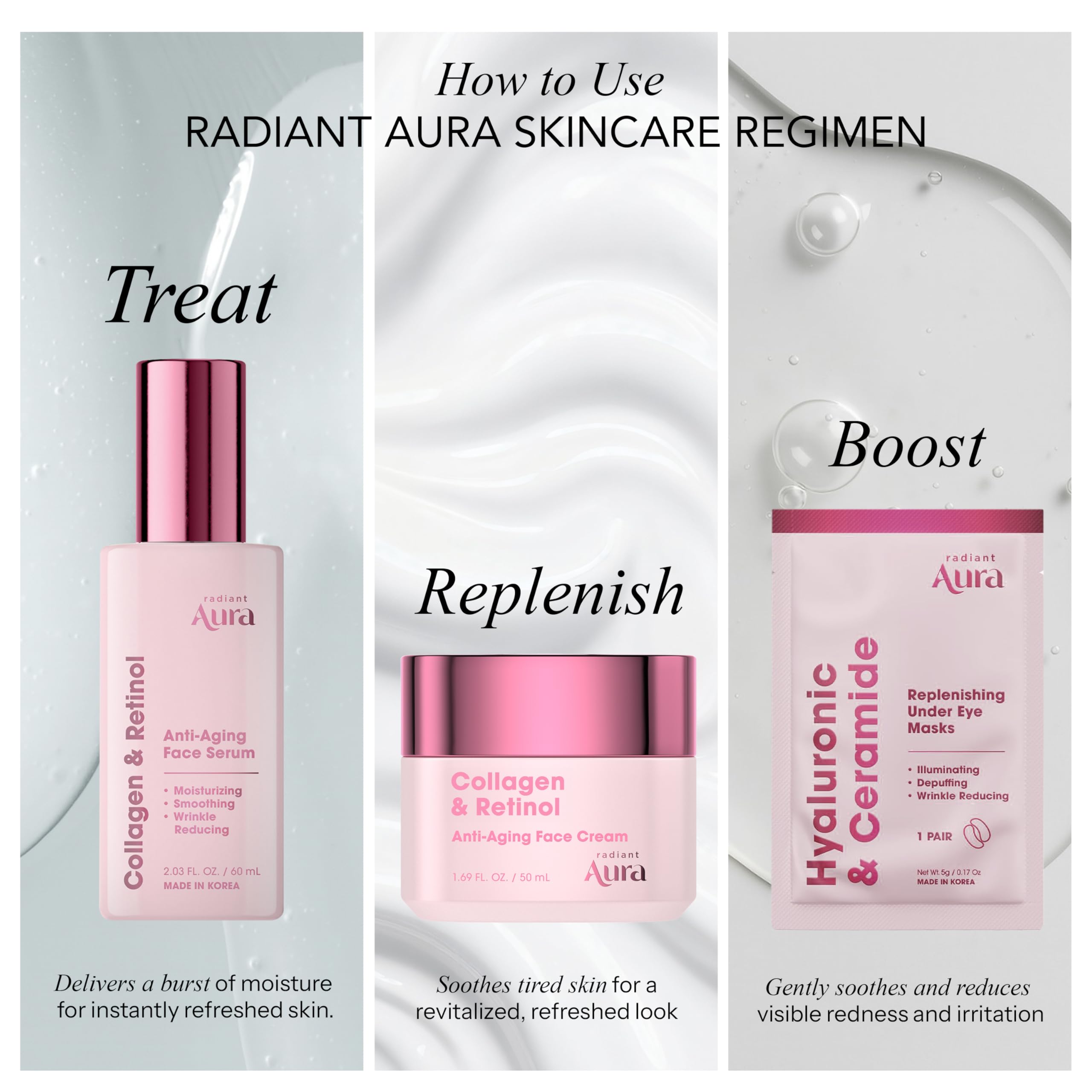 Radiant Aura formule clean beauté coréenne, vegan et sans parabènes.