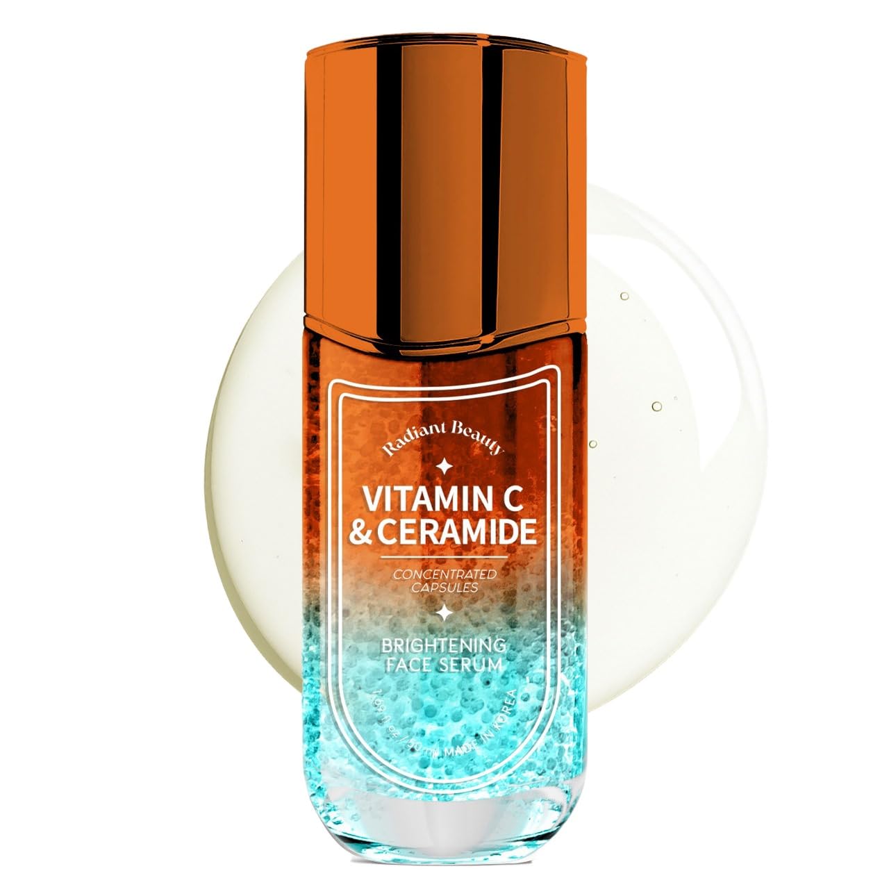 Radiant Beauty Sérum vitamine C ceramide pour un visage éclatant et nourri.