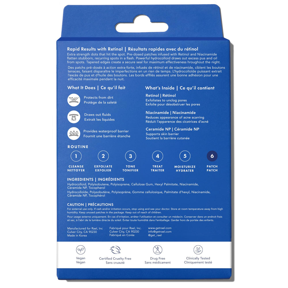 Emballage Rael coffret: présentation pratique et élégante.
