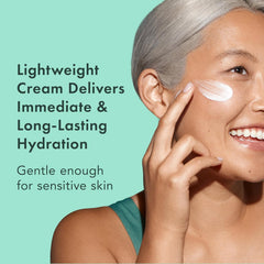 Rael hydratation-longue-duree-creme-visage – texture légère pour peau confortable.