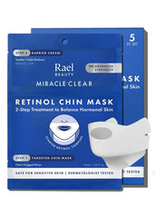 Rael masque menton retinol, visiblement atténue les imperfections ciblées du menton