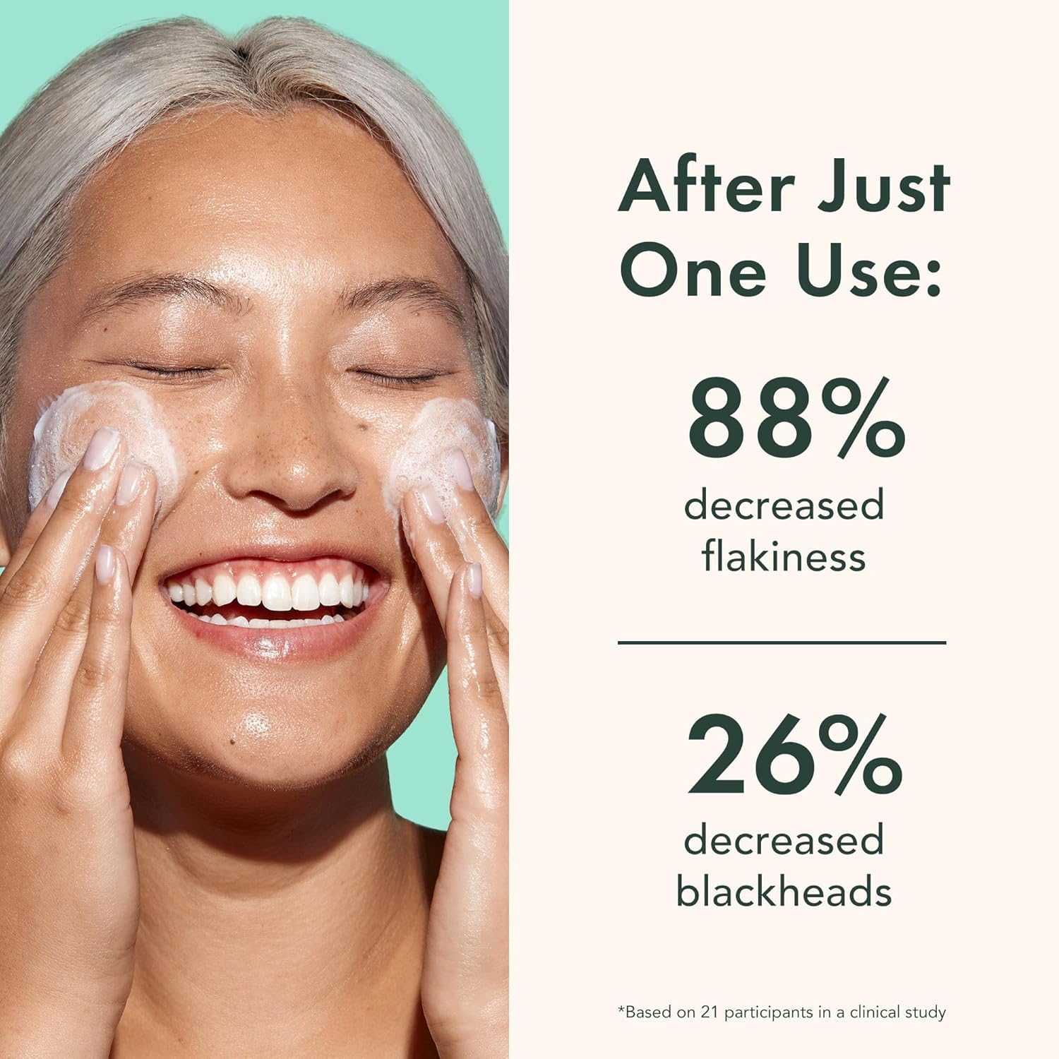Rael Miracle Clear ingrédients salicylique visibles, soin ciblé pour les pores