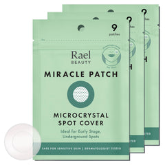 Rael pansements-anti-imperfections-boite: emballage clair facilitant le soin ciblé des boutons naissants.