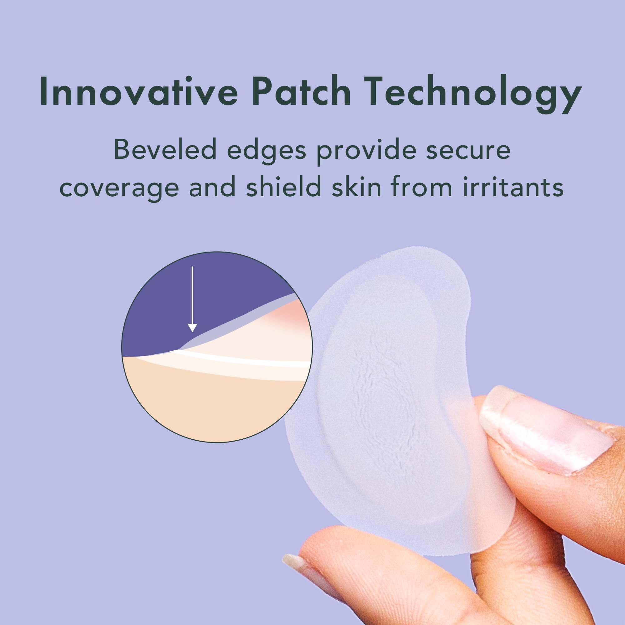 Pansement Rael hydrocolloïde contour-bouton, adhérence fiable et peau protégée.