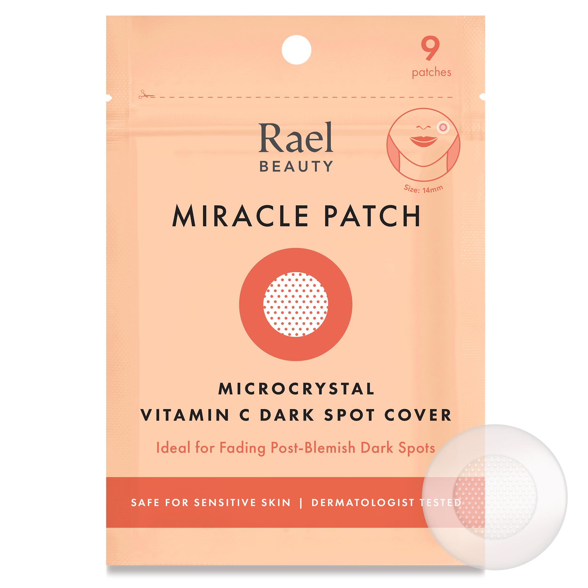Patch Rael bouton hydrocolloïde, application discrète et efficace.