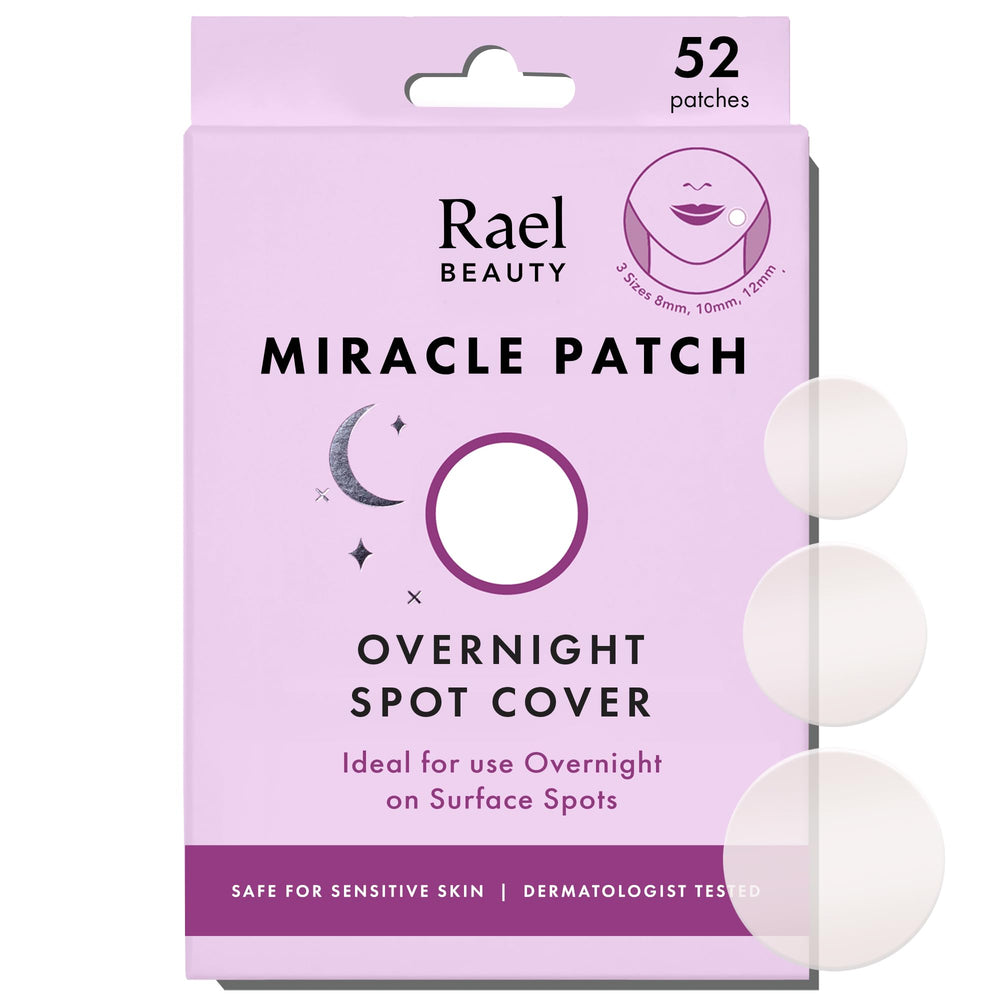 Patch hydrocolloïde Rael 8mm pour bouton nocturne avec adhésion renforcée.