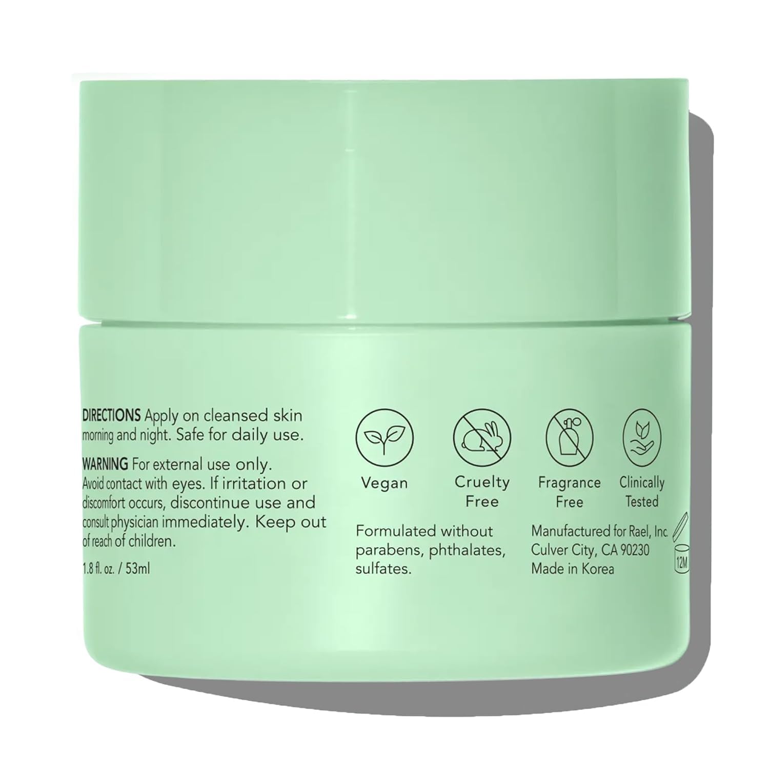 Rael peaux-sensibles – formule adaptée pour pores visibles.
