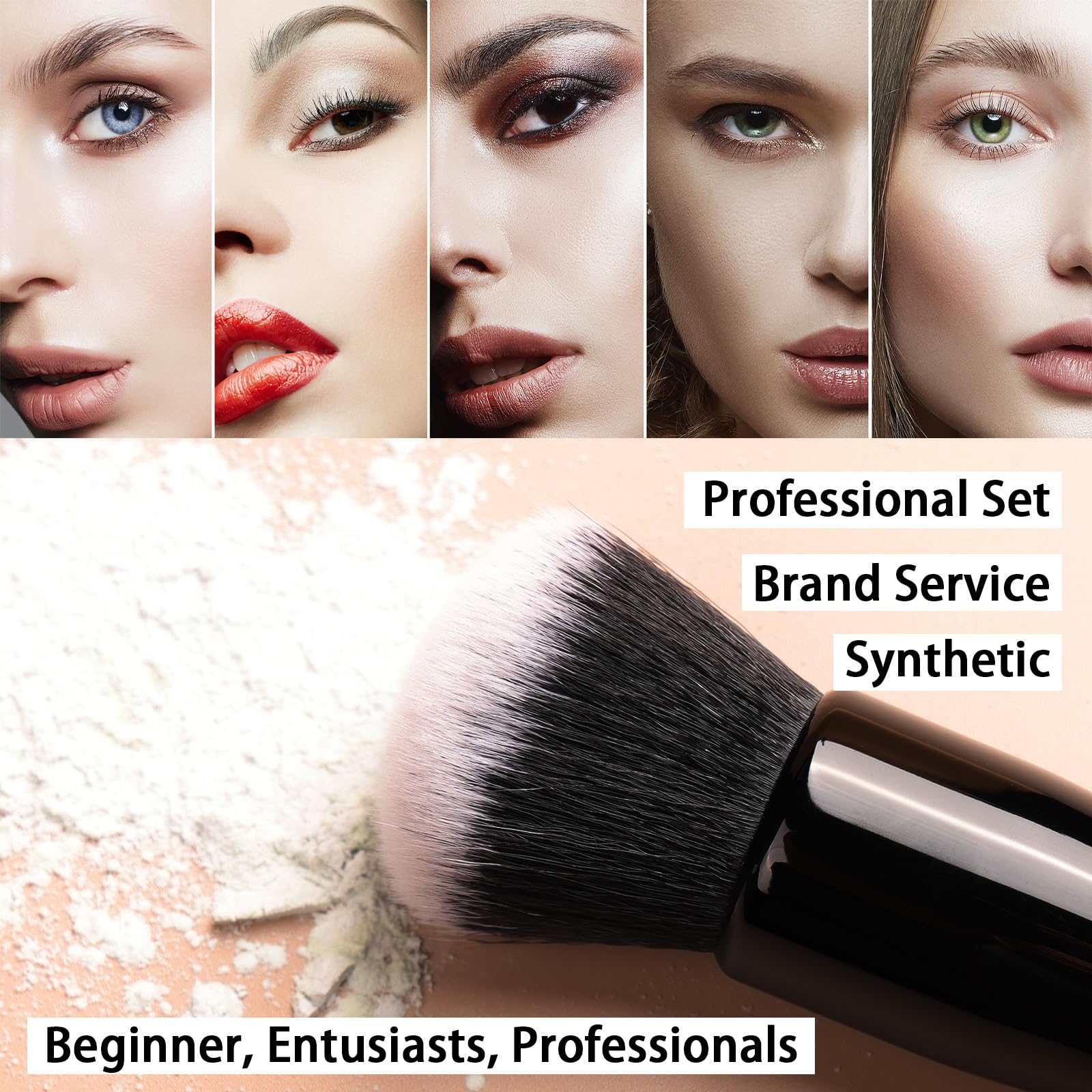 Raffaello pinceaux précis 9 pièces pour contour et retouche ciblée