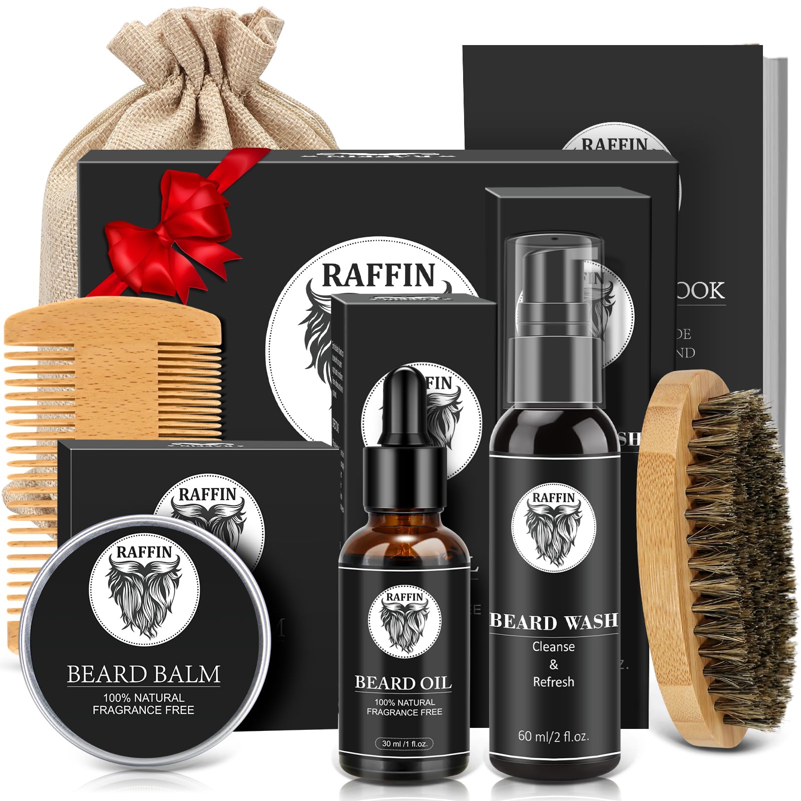 RAFFIN huile-barbe: hydratation durable pour peau et poils