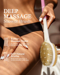 Rafow brosse douche brins naturels sauvages exfolient en douceur