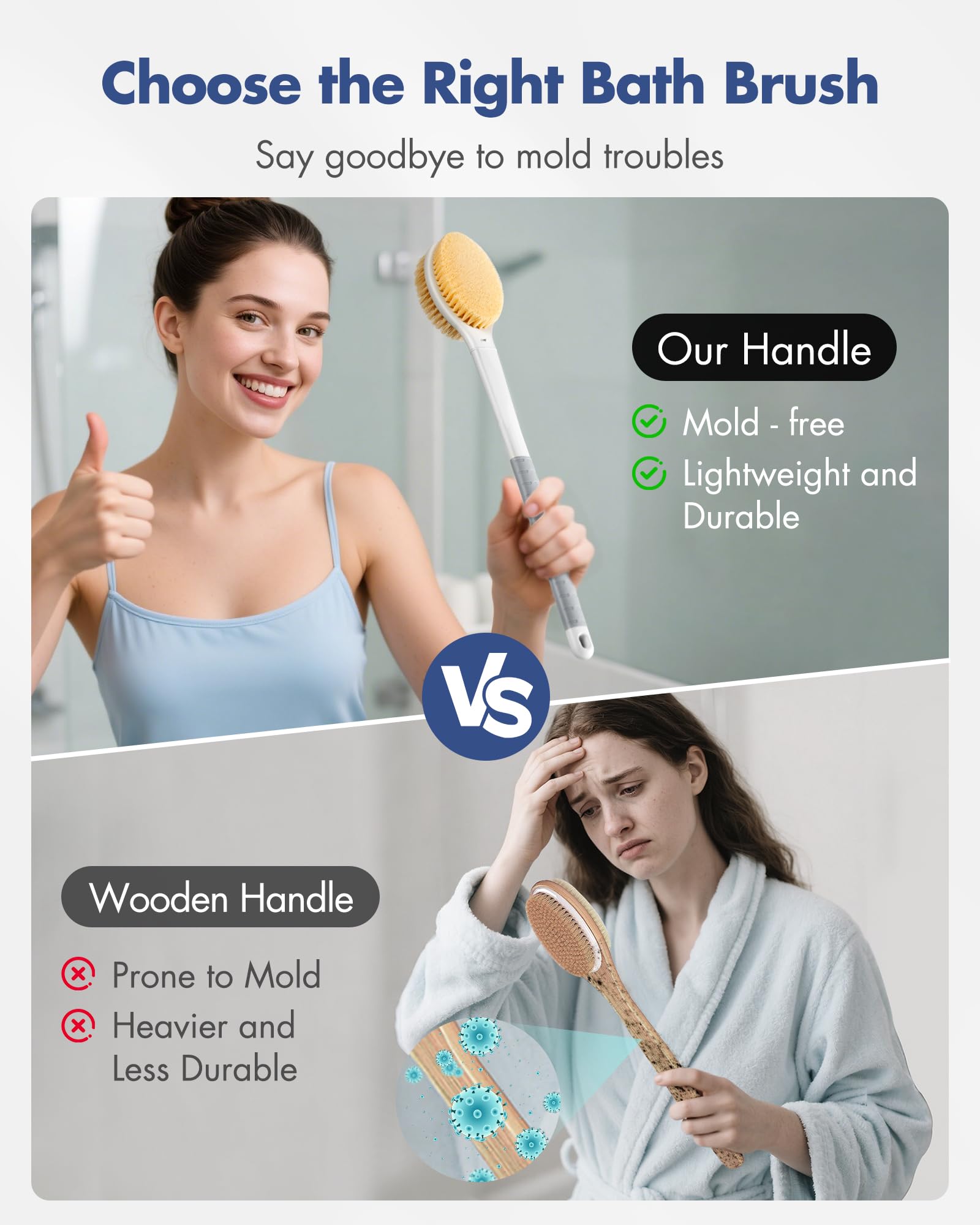Matériau léger et durable de la brosse Rafow.