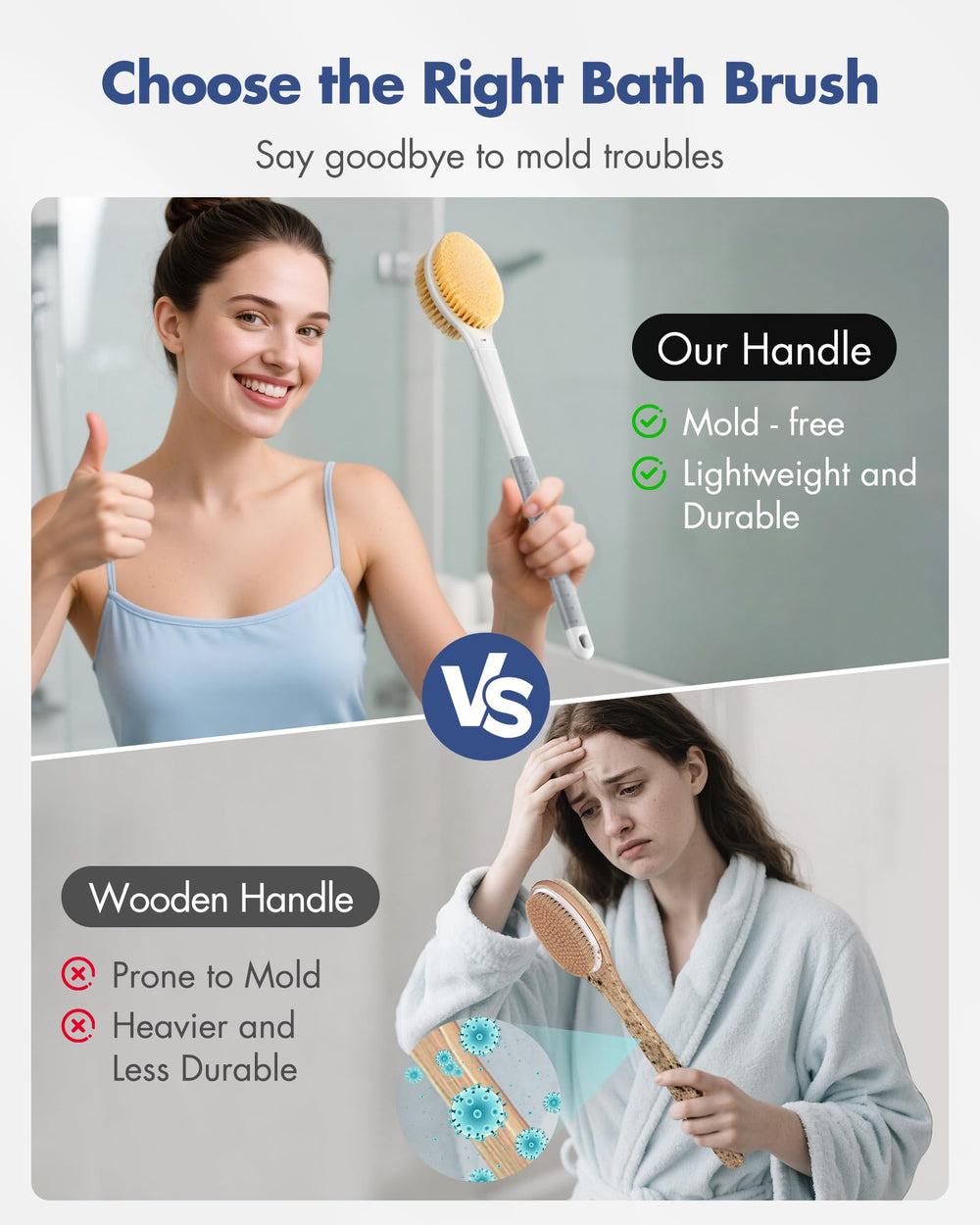 Matériau léger et durable de la brosse Rafow.
