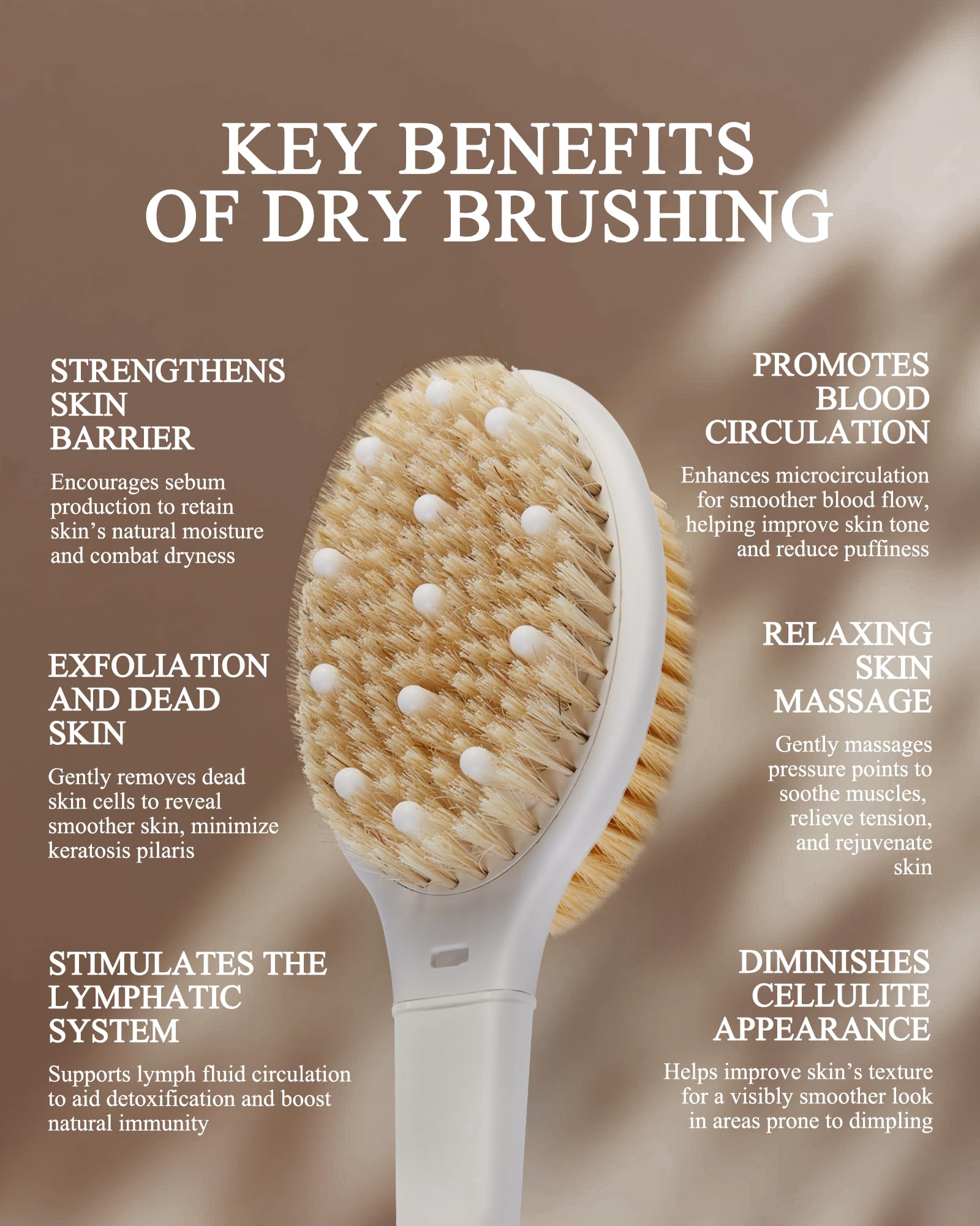 Rafow brosse-douche poignee-longue-18-1-pouces: atteint facilement le dos sans se pencher.