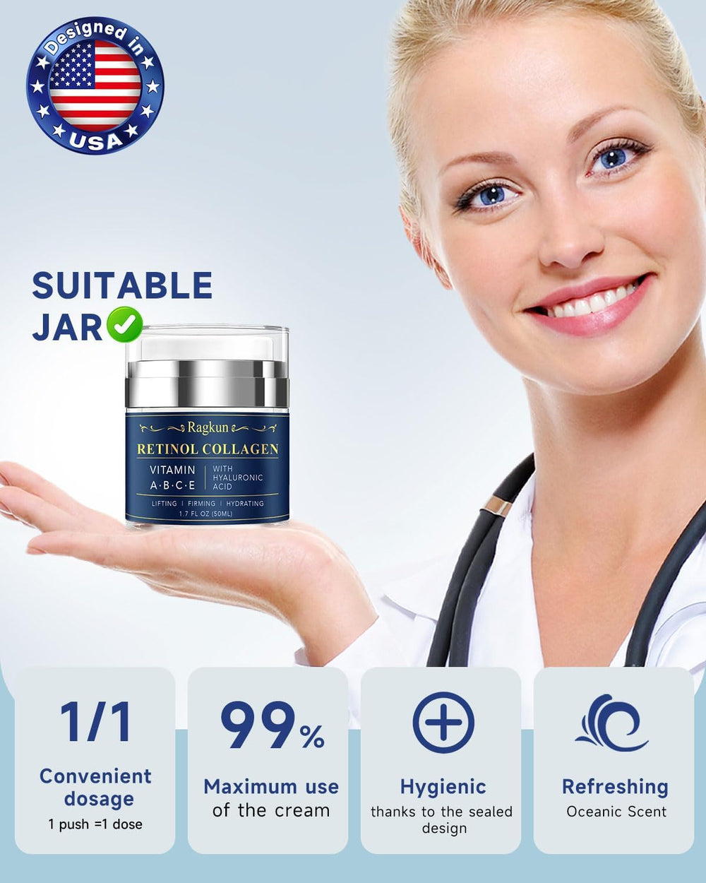 Ragkun Crème jour et nuit – soin polyvalent pour le visage et le cou.