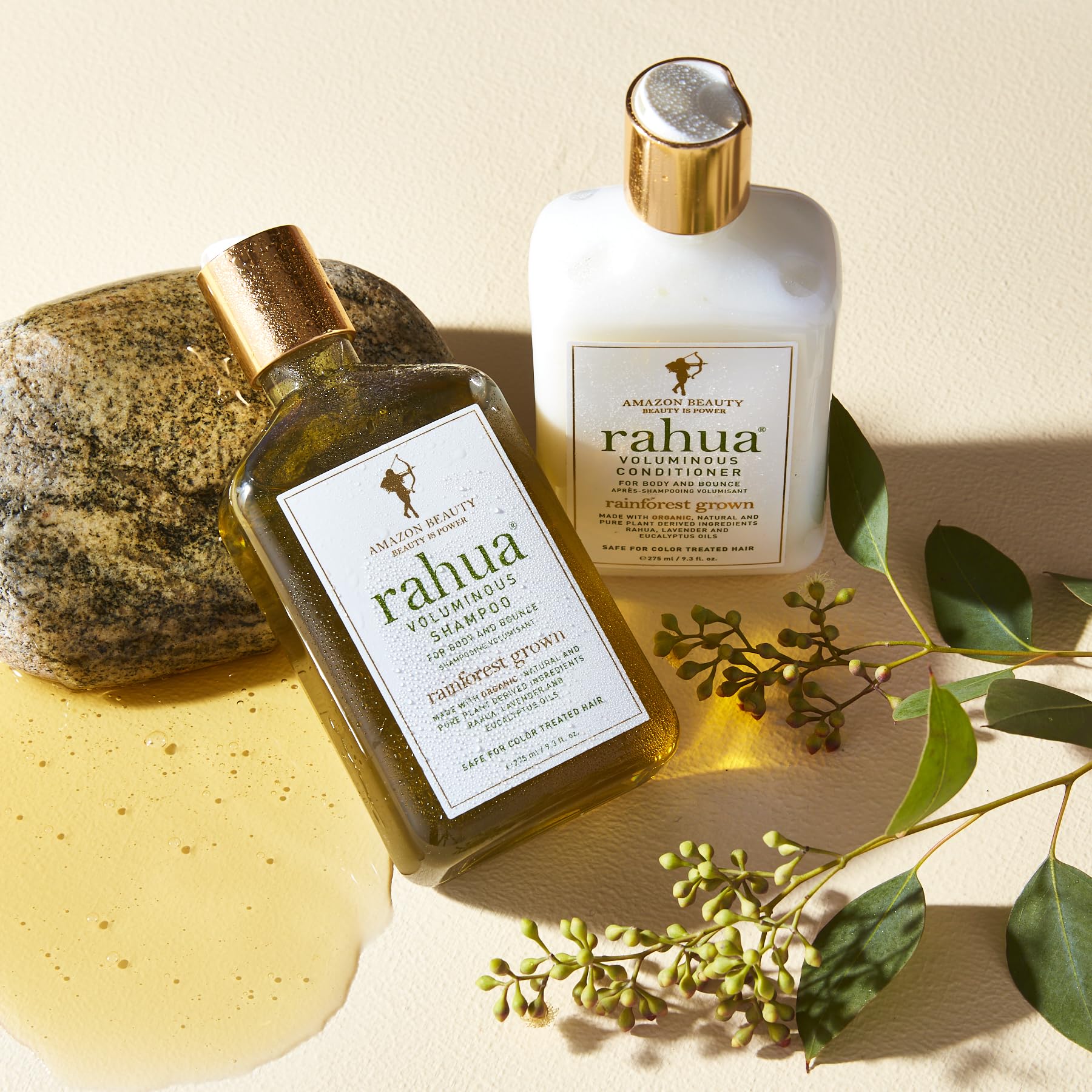 Rahua Conditionneur Volume, quinoa hydrolysé pour renforcer les mèches et retenir l’hydratation.