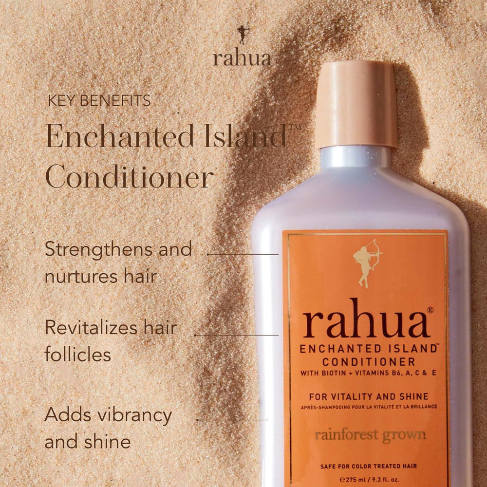 Ingrédients riches en biotine et vitamines pour Rahua et stimuler la vitalité capillaire.