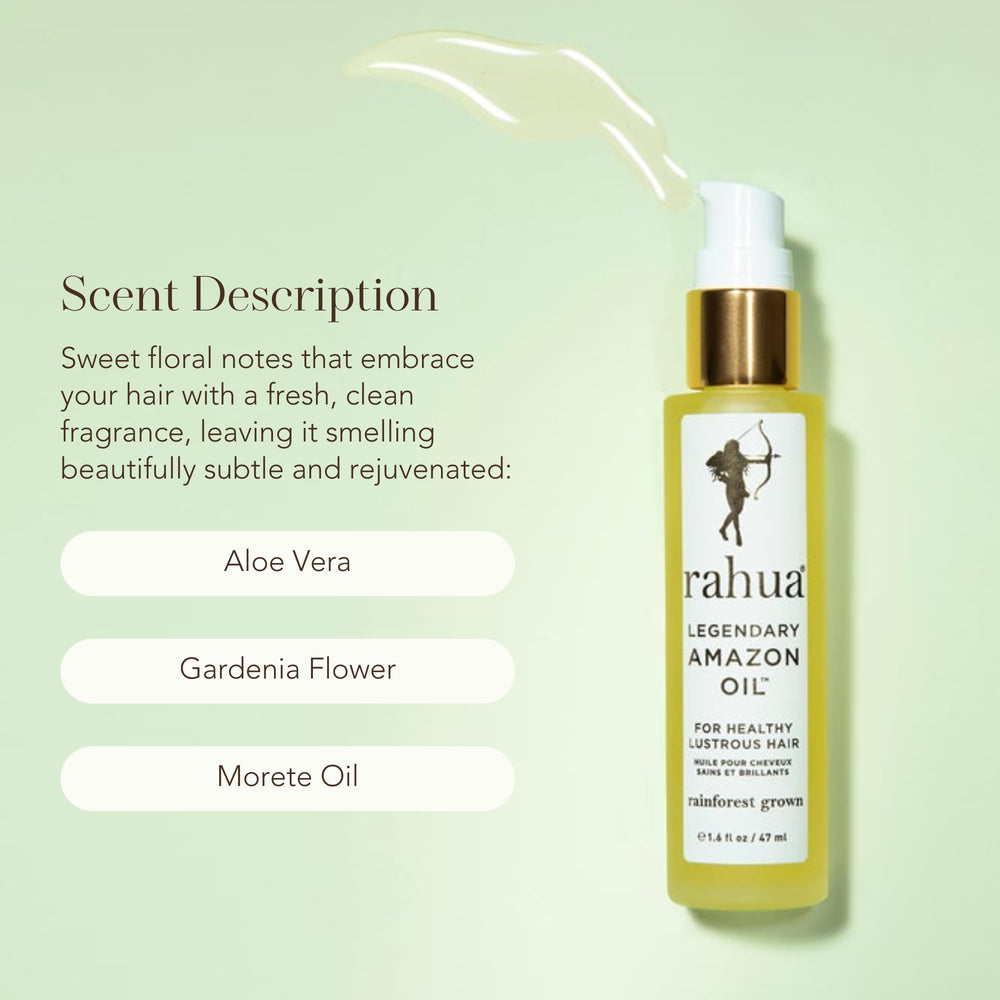 Rahua Legendary Amazon Oil : protection thermique lors du coiffage pour cheveux sains.