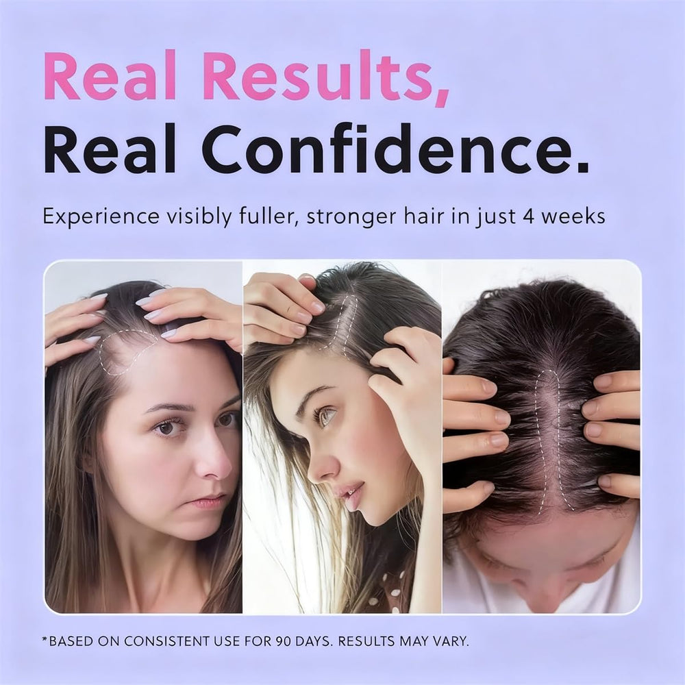 RAIFIN huile-croissance-capillaire sur cuir chevelu, massage doux pour revitaliser les racines.
