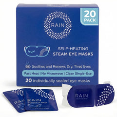 Rain masque yeux chauffant: vapeur apaisante et préchauffage automatique pour soulager la fatigue oculaire.