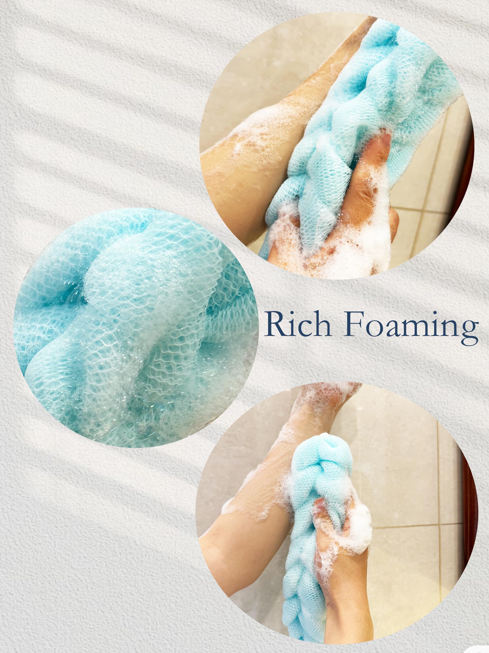 Rainbow Moon extension taille parfaite: éponge flexible pour le bain.