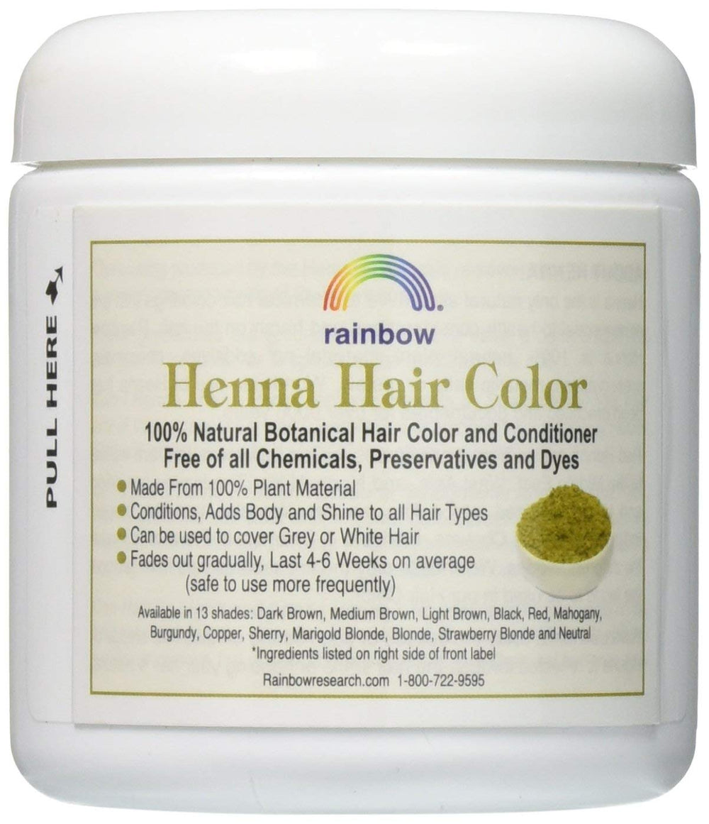 Henné Rainbow Research persan clair – application précise pour une couleur uniforme.