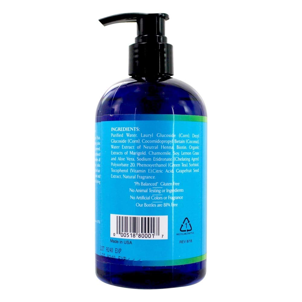 Rainbow Research Shampoing Henna Biotin : brillance naturelle et douceur du toucher.