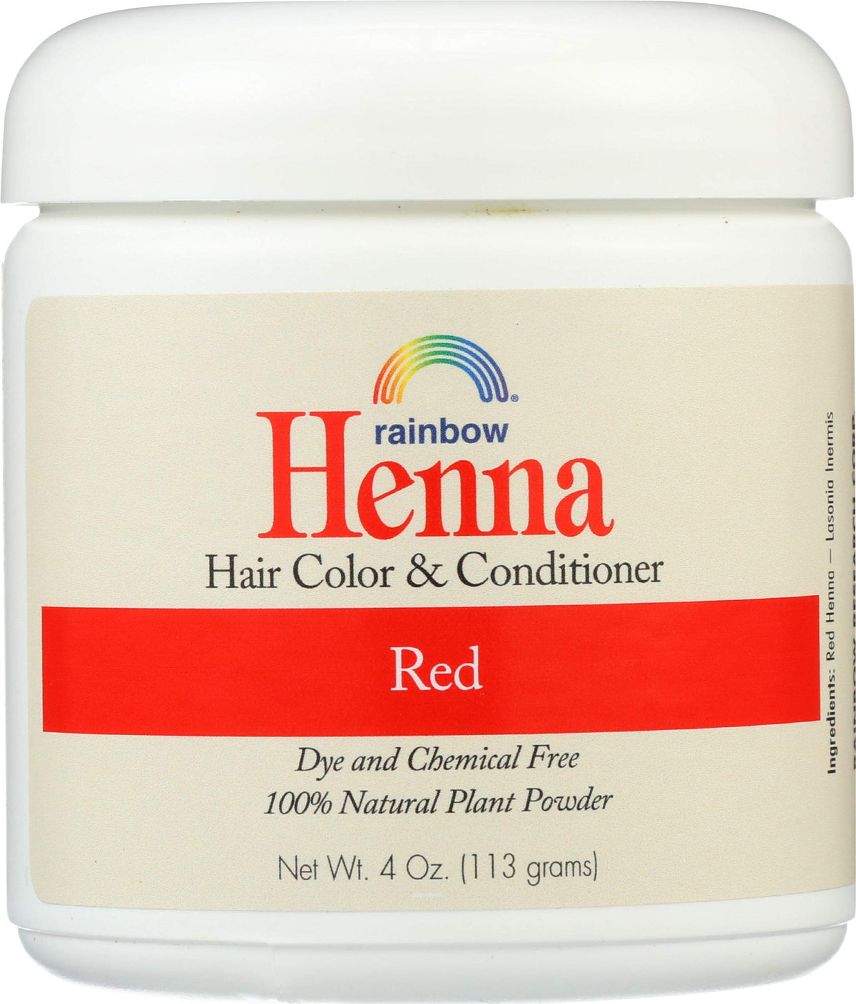 Rainbow Research Henna Persian Red: bouteille 4 oz prête pour coloration naturelle.