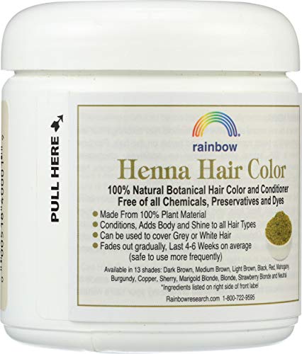 Rainbow Research Henna Persian Red – emballage soigné pour rangement pratique.