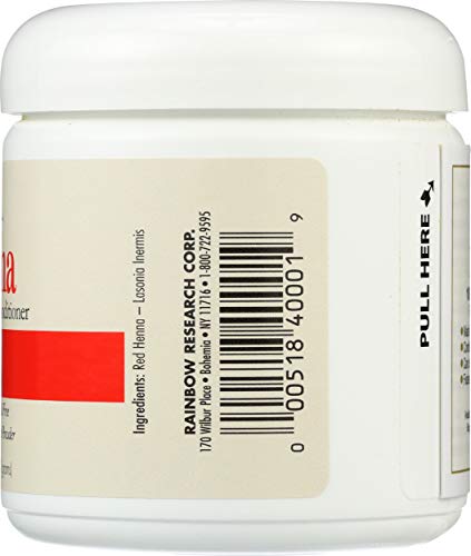 Rainbow Research Henna Persian Red – résultat ton rouge persan et cheveux brillants.
