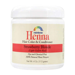 Rainbow Research Henna Fraise Persane : flacon couleur naturelle prête à l’emploi.