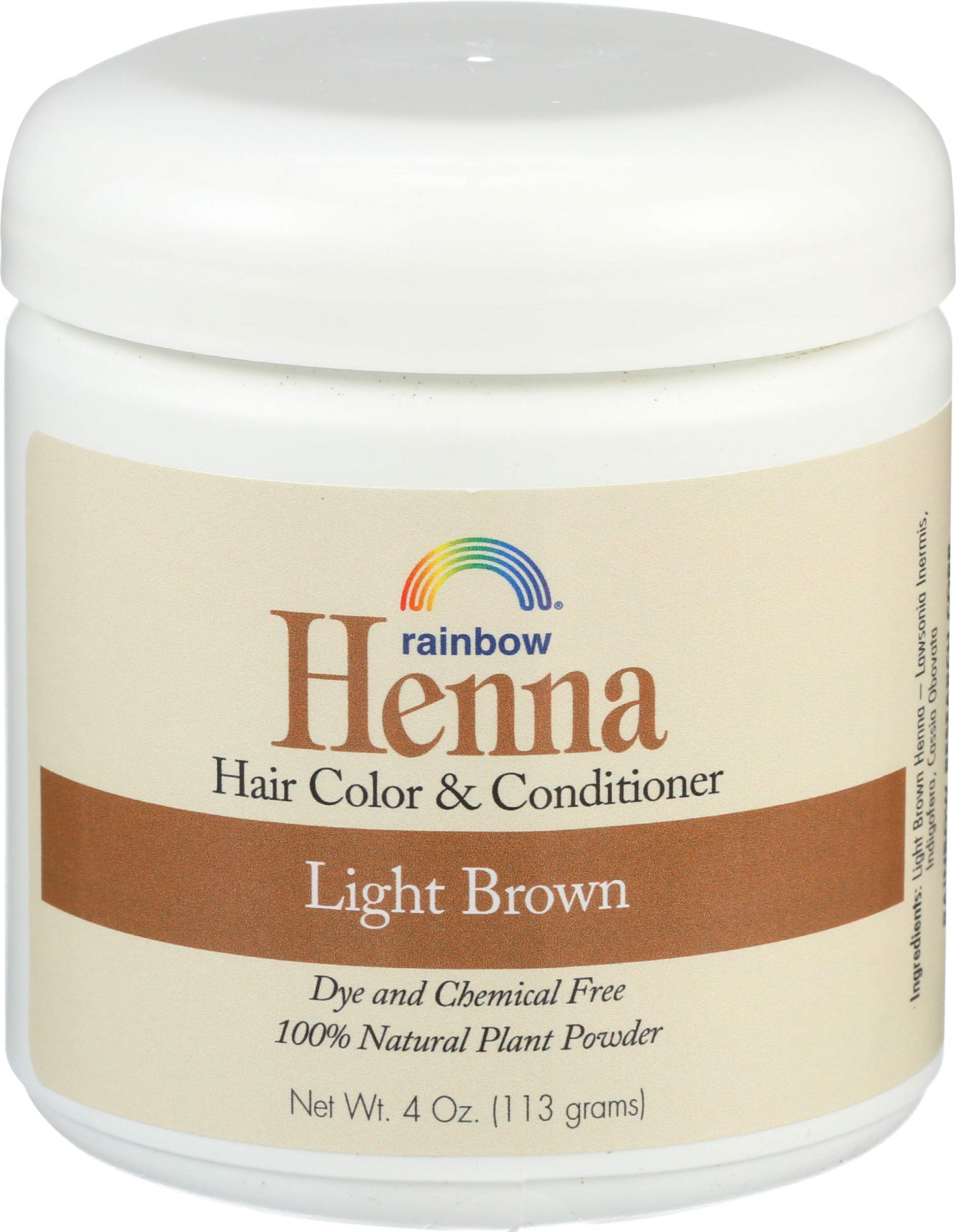 Rainbow Research Henné flacon couleur brun clair persan durable et naturelle