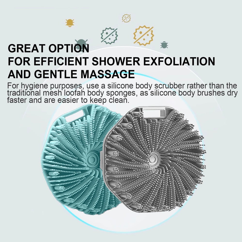 RamPula brosse silicone avec poignée ergonomique pour prise sûre et anti-glisse.